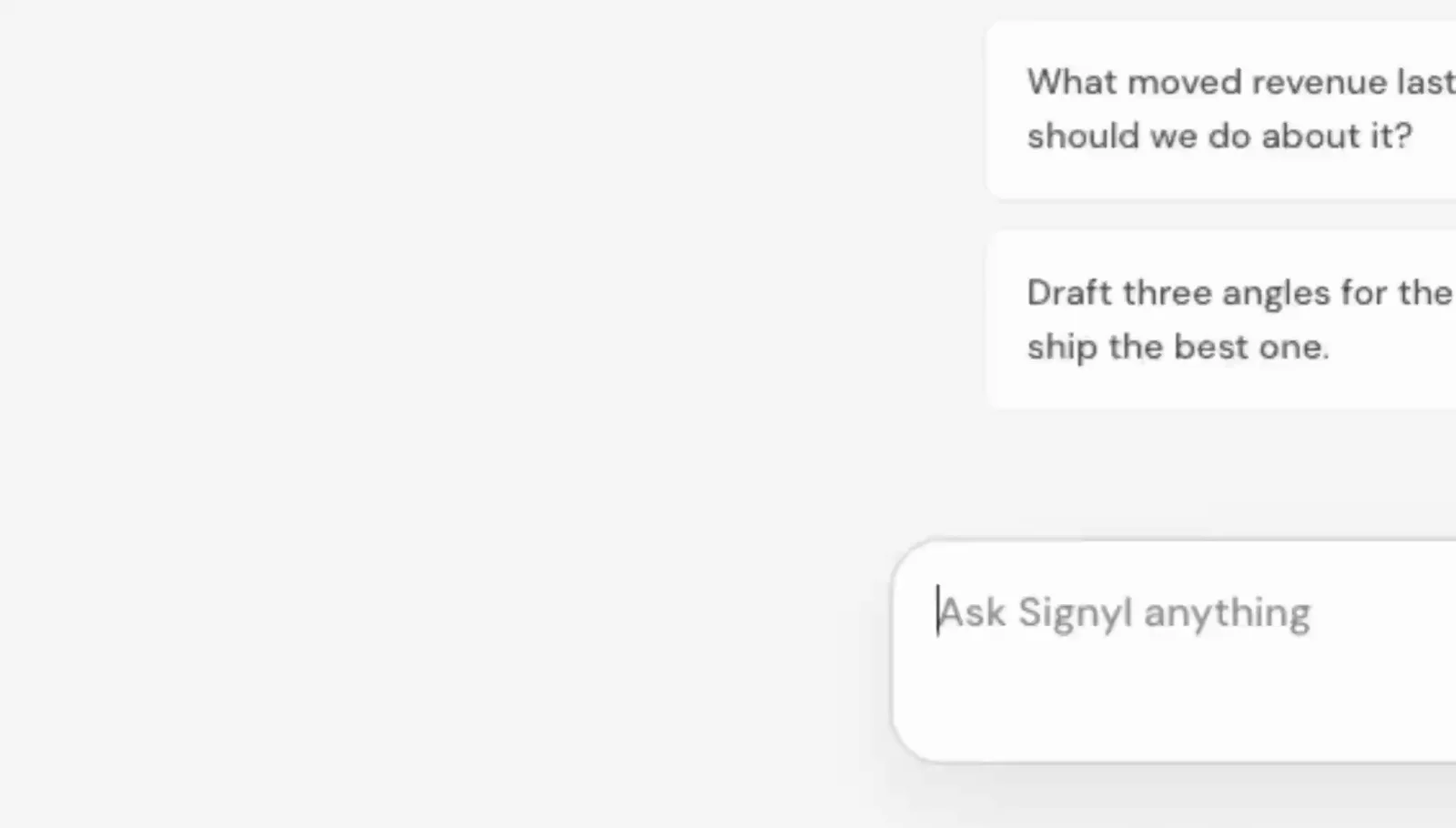 The agent running a real conversation with the specialist team